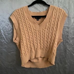 Tan Sweater Vest